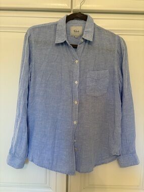 Rails Light Blue Striped shirt size XS